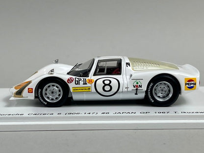 1:43 Spark SKB43028 Kidbox Custom Porsche Carrera 6 (906-147) Japanese GP 1967 #8 Toru Ikuzawa