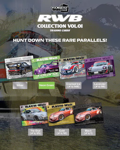 TC-RWBC-B01 Tarmac Works Tarmac Cards RWB Collection Vol.01 - Blaster Box Trading Cards
