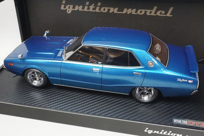 1:18 ignition model IG1982 Nissan Skyline 2000 GT-X (GC110) Blue Metallic