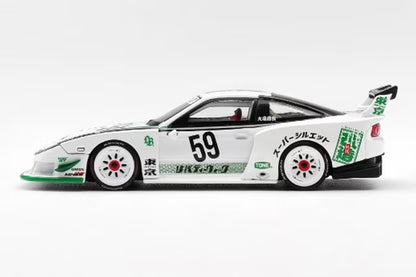 [ Pre-order ] MGT01181-R TSM MINI-GT 1:64 Nissan LB-Super Silhouette 180SX White (Right-hand drive)