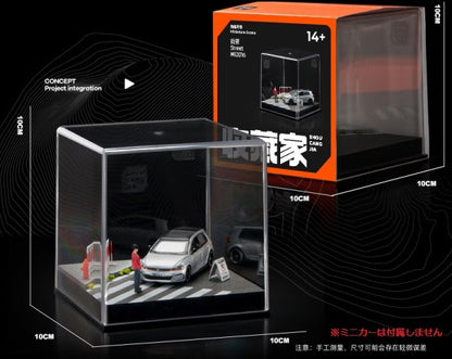 SCJ82016-A 収蔵家 Diorama 1:64 Street Corner Mini Diorama 005 Crosswalk