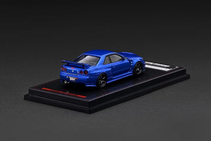 [ Pre-order ] IG4174 ignition model 1:64 Nissan Skyline GT-R (BNR34) NISMO customized Blue Metallic
