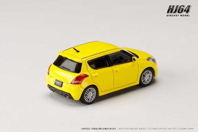[ Pre-order ] HJ641082Y Hobby Japan 1:64 Suzuki Swift Sport (ZC32S) Champion Yellow