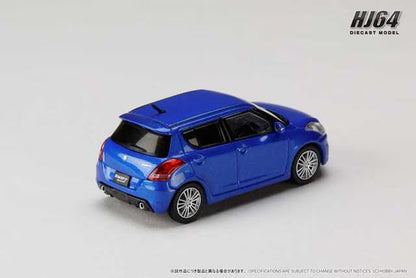 [ Pre-order ] HJ641082BL Hobby Japan 1:64 Suzuki Swift Sport (ZC32S) Boost Blue Pearl Metallic