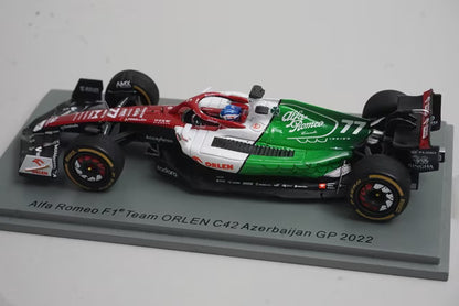 1:43 Spark S8539 Alfa Romeo F1 Team ORLEN C42 Azerbaijan GP 2022 #77 V. Bottas