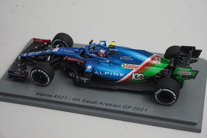 1:43 Spark S7852 Alpine A521 Saudi Arabian GP 4th 2021 #31 E. Ocon