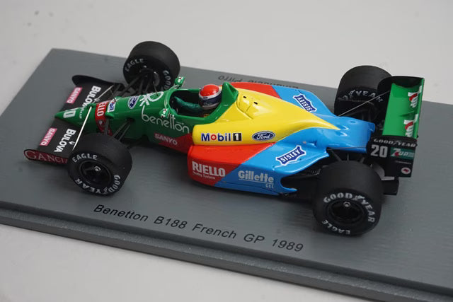 1:43 Spark S5206 Benetton B188 French GP 1989 #20 E. Pirro