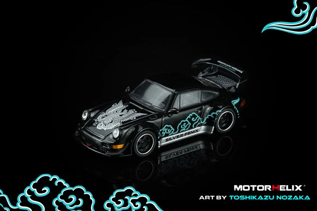 [ Pre-order ] M62102 MOTORHELIX 1:64 RWB 964 Silver Fenix Black