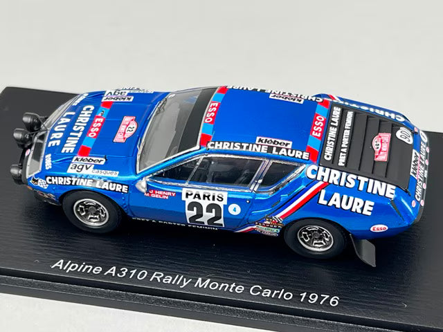 1:43 Spark S5471 Alpine A310 Monte Carlo Rally 1976 #22