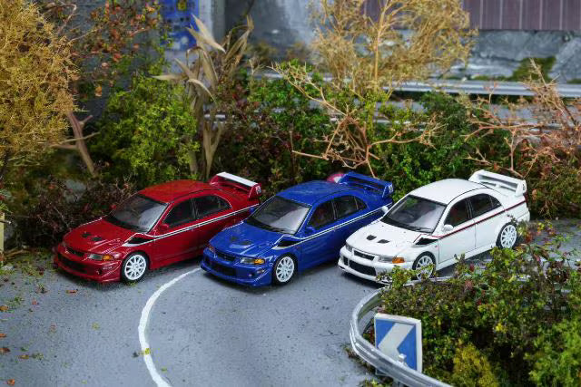 [ Pre-order ] M64302 MOTORHELIX 1:64 Mitsubishi Lancer Evolution VI GSR T.M.E Issel Blue Pearl