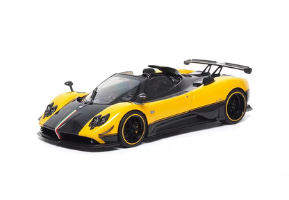 [ Pre-order ] 850613001 BBR 1:18 Pagani Zonda cinque Roadster full open Giallo Ginevra - BASIC PACK