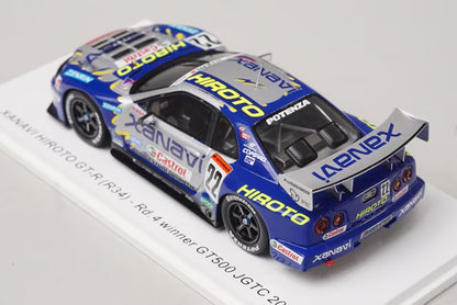 1:43 Spark SJ168 Xanavi Hiroto Nissan Skyline GT-R (R34) GT500 JGTC 2001 Rd.4 Winner #22 M. Krumm - Tetsuya Tanaka