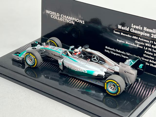 1:43 MINICHAMPS 436140044 Mercedes AMG Petronas F1 Team W05 L. Hamilton 2014 World Champion #44