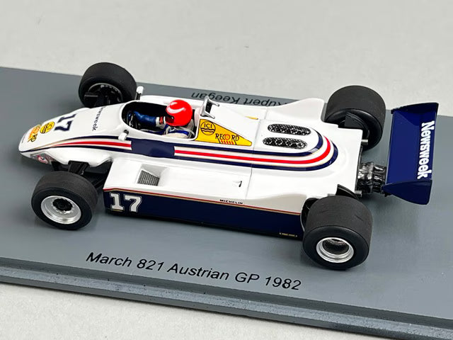 1:43 Spark S7177 March 821 Austrian GP 1982 #17 R. Keegan
