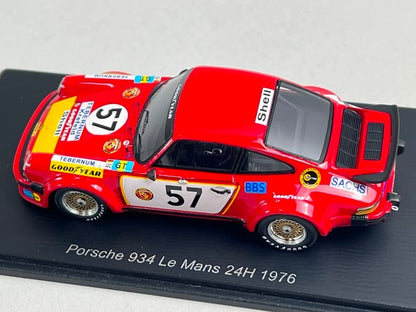 1:43 Spark S9819 Porsche 934 Le Mans 24H 1976 #57 T. Schenken / T. Hezemans