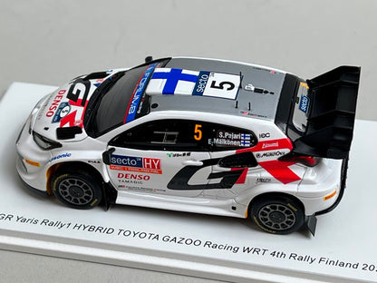 1:43 Spark S6878 Toyota GR Yaris Rally1 Hybrid Gazoo Racing WRT 4th Finland Rally 2024 #5