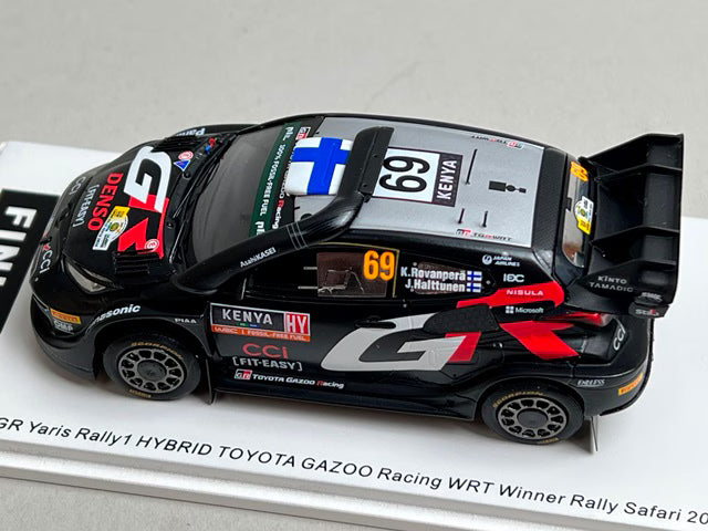 1:43 Spark S6873 Toyota GR Yaris Rally1 Hybrid Gazoo Racing WRT Safari Rally Winner 2024 #69