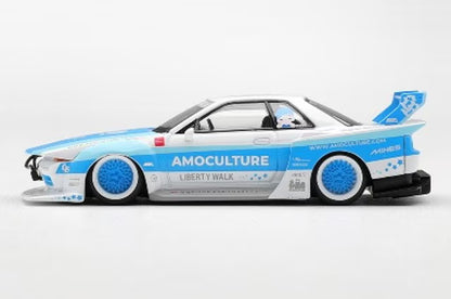 [ Pre-order ] MGT01238-BL TSM MINI-GT 1:64 Nissan Skyline GT-R R32 LBWK Kaido Works AMOCULTURE (Right-hand drive) *Blister pack