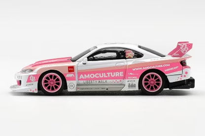 [ Pre-order ] MGT01239-R TSM MINI-GT 1:64 Nissan Silvia (S15) LB-Super Silhouette AMOCULTURE (Right-hand drive)