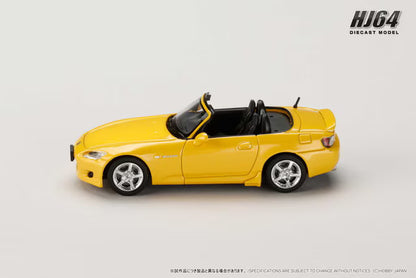 [ Pre-order ] HJ643020BY Hobby Japan 1:64 Honda S2000 AP1 Custom Version Indy Yellow Pearl