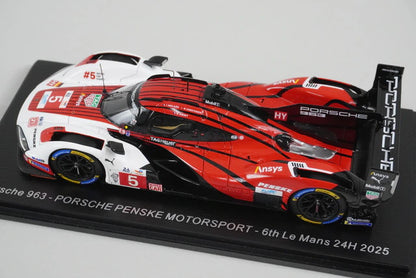1:43 Spark S9257 Porsche 963 Penske Motorsport Le Mans 6th 24H 2025 #5