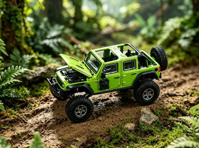 [ Pre-order ] KS-102-648 GCD Gaincorp Products 1:64 Jeep Wrangler Apple Green (LHD)