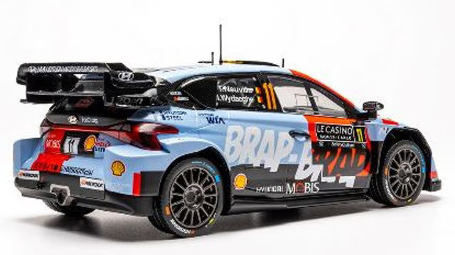 [ Pre-order ] 18RMC270B ixo 1:18 Hyundai i20 N Rally 1 2026 Rally Monte Carlo #11 T. Neuville / M. Widaeghe