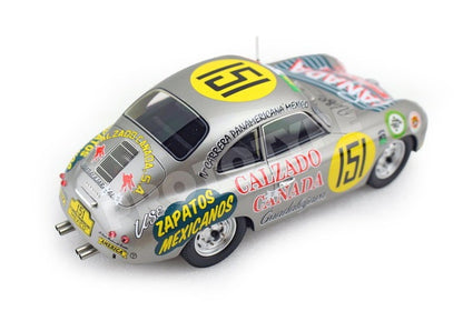 [ Pre-order ] BBRC1825B BBR 1:18 Porsche 356A Carrera Panamericana 1953 "Canada Shoes" Car #151 (Includes clear display case)