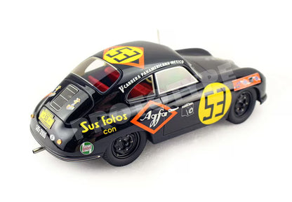 [ Pre-order ] BBRC1825D BBR 1:18 Porsche 356A Carrera Panamericana 1954 Agfa - Hans Joachim Hirz Car #53 *Includes clear display case