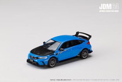 [ Pre-order ] HJDM005B-30 JDM64 1:64 Honda Civic Type R (FL5) MUGEN Group.B (2025) Racing Blue Pearl