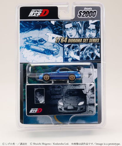 [ Pre-order ] HJDMD012 Hobby Japan 1:64 Honda S2000 / Initial D: Toshiya Jojima vs. Takumi Fujiwara