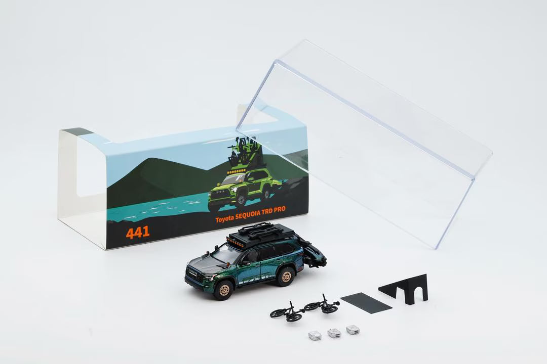 [ Pre-order ] KS-068-441 GCD GainCorp Products 1:64 Toyota Sequoia TRD PRO Chameleon Green (LHD)