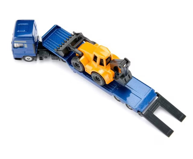 SK1761 SIKU MAN Backhoe Loader Transport Trailer