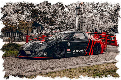 [ Pre-order ] LB028D Make Up EIDOLON 1:43 Mazda LB-Super Silhouette MAZDA FD3S RX-7 Black/Red (ADVAN)