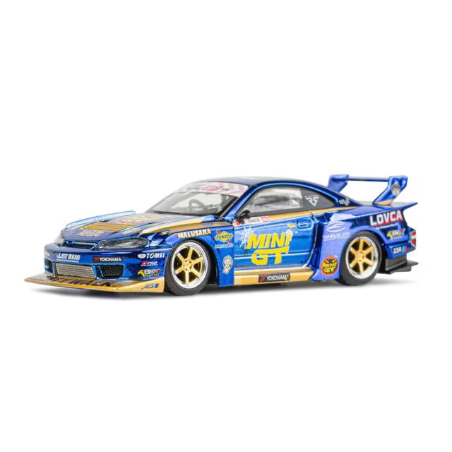 MC141-BLSP TSM MINI-GT 1:64 LB-Super Silhouette S15 Silvia Nissan #555 Liberty Walk 2025 Formula Drift Halloween SP *LBWK Limited Edition Blister Pack