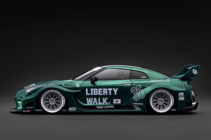 [ Pre-order ] IG4140 ignition model 1:18 Nissan LB-Silhouette WORKS GT Nissan 35GT-RR Green Metallic
