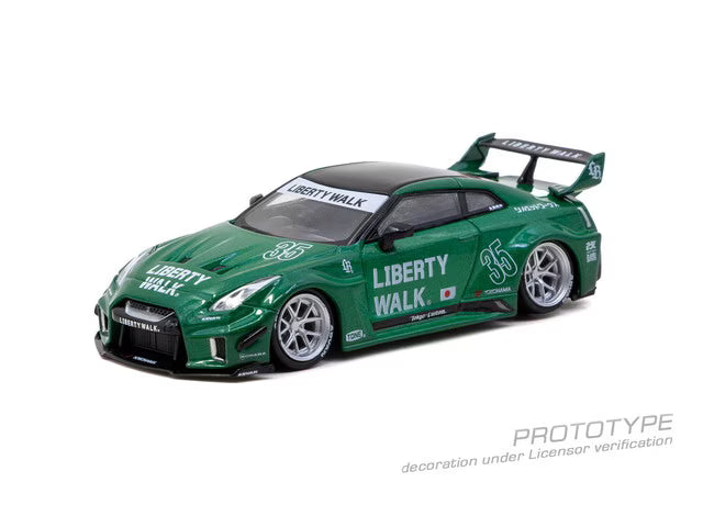 [ Pre-order ] T64-105-EG Tarmac Works 1:64 Nissan LB-Silhouette WORKS GT NISSAN 35GT-RR Emerald Green