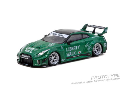[ Pre-order ] T64-105-EG Tarmac Works 1:64 Nissan LB-Silhouette WORKS GT NISSAN 35GT-RR Emerald Green
