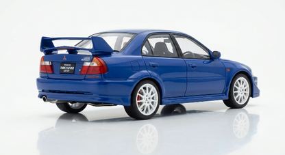[ Pre-order ] M84301 MOTORHELIX 1:18 Mitsubishi Lancer Evolution VI GSR T.M.E Canal Blue