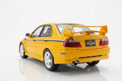 [ Pre-order ] M84306 MOTORHELIX 1:18 Mitsubishi Lancer Evolution VI GSR T.M.E Customized Yellow w/CF Bonnet