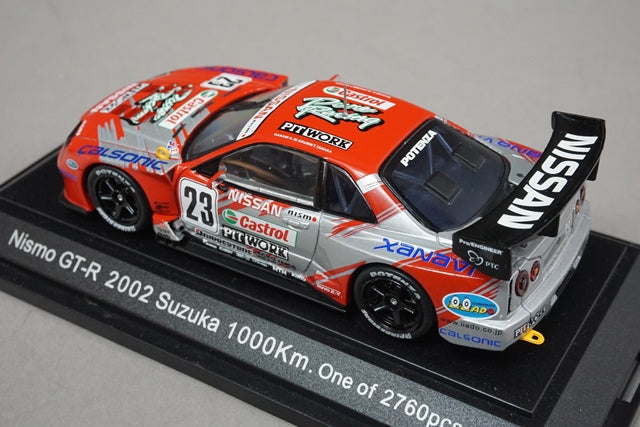 1:43 EBBRO 43391 Nissan NISMO GT-R V6 Suzuka 1000km 2002 #23