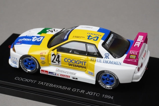 1:43 EBBRO 44574 Nissan Cockpit Tatebayashi GT-R JGTC 1994 #24 model car