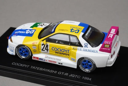 1:43 EBBRO 44574 Nissan Cockpit Tatebayashi GT-R JGTC 1994 #24 model car