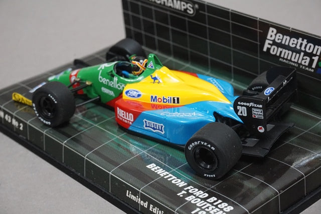 1:43 MINICHAMPS 400880020 Benetton Ford B188 T.Boutzen 1988 #20 model car