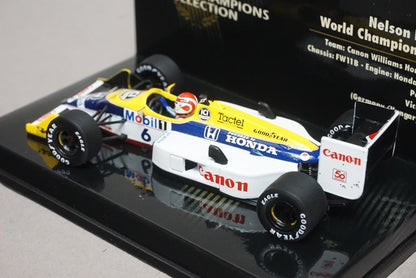 1:43 MINICHAMPS 436870006 Williams Honda FW11B World Champion 1987 #6 N.Pique model car