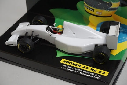 1:43 MINICHAMPS 540934399 McLaren Lamborghini MP4-8B A.Senna Test Car Estoril 1993 ASC No.23