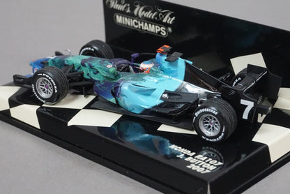 1:43 MINICHAMPS 400070007 Honda RA107 2007 #7 J.Button Earth Spec.