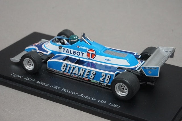 1:43 Spark S1636 Ligier JS17 Matra Austrian GP 1981 #26 J. Laffey Gitane model car