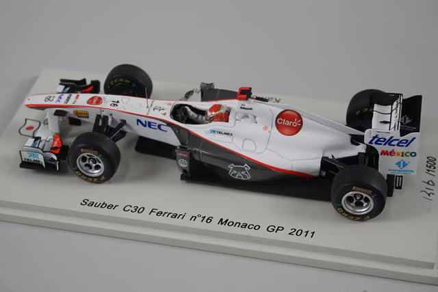 1:43 SPARK SJ005 Sauber C30 Ferrari Monaco GP 2011 #16 model car