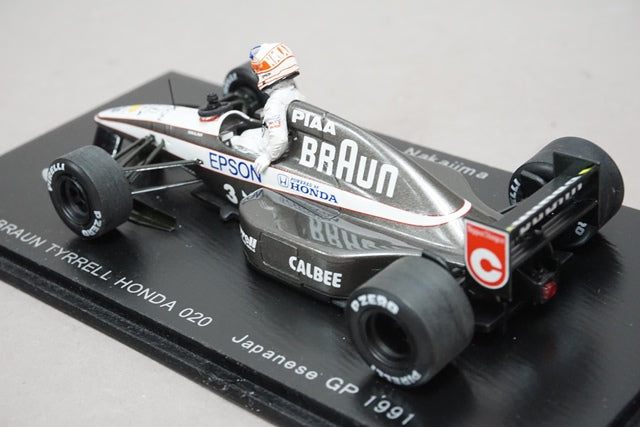 1:43 SPARK SS05 Braun Tyrrell Honda 020 Japanese GP Suzuka Legend Satoru Nakajima 1991 #3